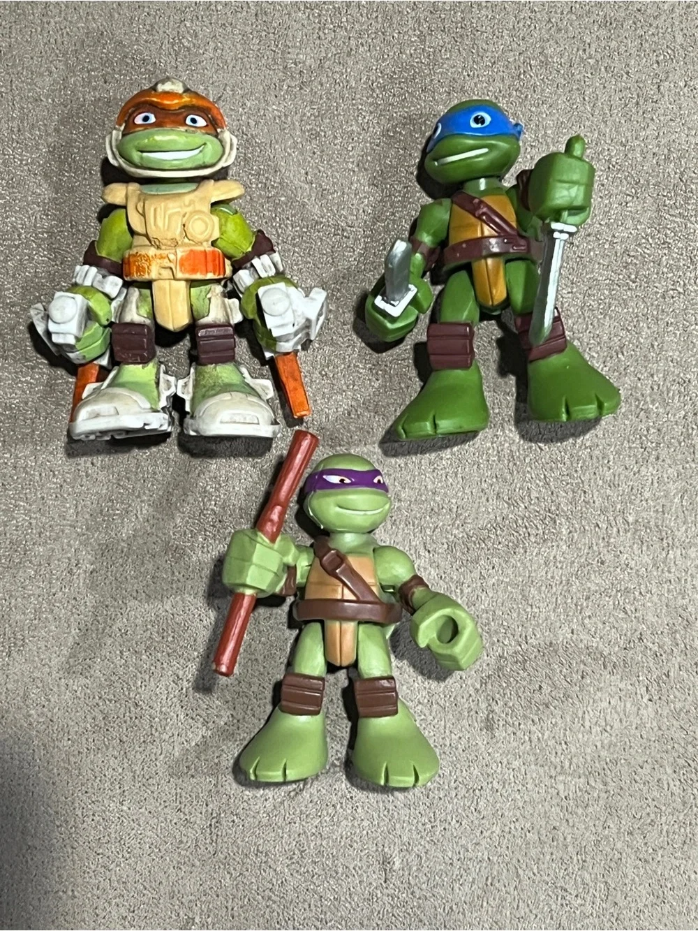 Playmates Half Shell Heroes Teenage Mutant Ninja Turtles Figures lot of 3 tmnt